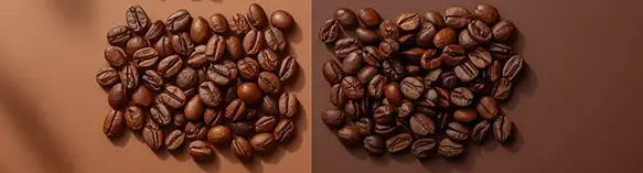 دانه قهوه تازه‌برشت